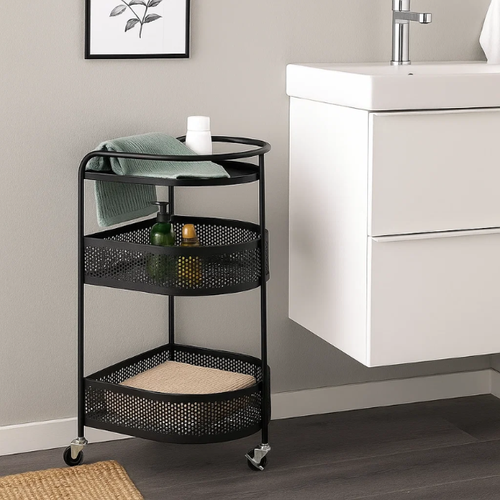  ستاند تخزين ديكور أسود 3 رف