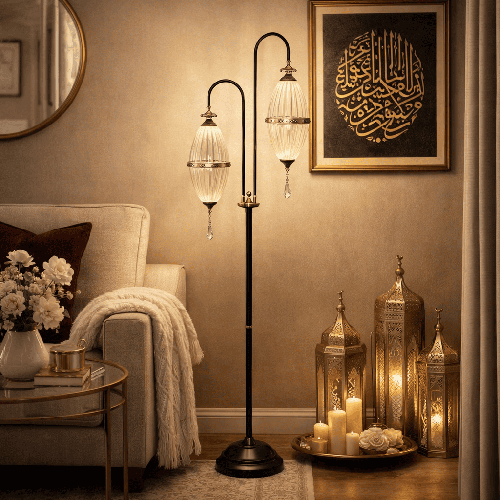  أباجورة ارضي - أسود 30- 180 سم