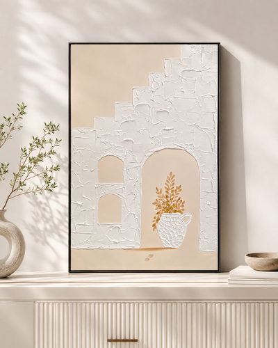 لوحة جدارية بإطار أسود مقاس 80 × 120 سم