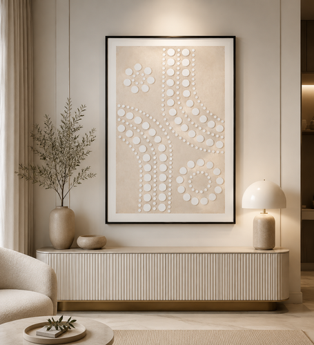 لوحة جدارية بإطار أسود مقاس 100 × 150 سم