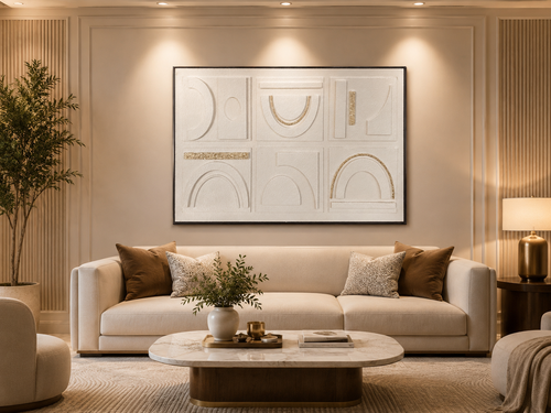 لوحة جدارية بإطار أسود مقاس 100 × 150 سم