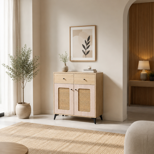 دولاب متعدد الأغراض خشبي مقاس 80 × 35 × 95 سم