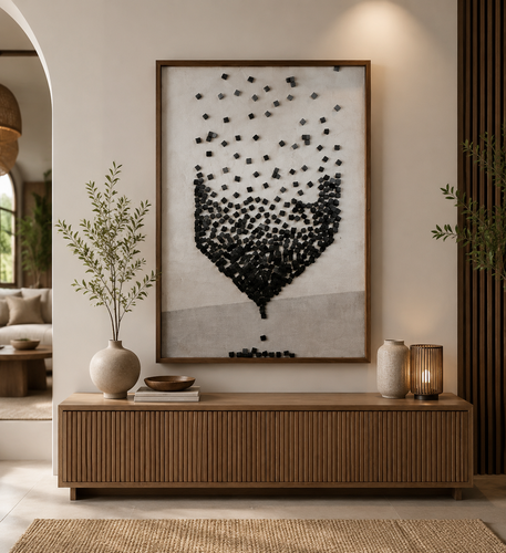 لوحة جدارية بإطار مقاس 120 × 80 سم
