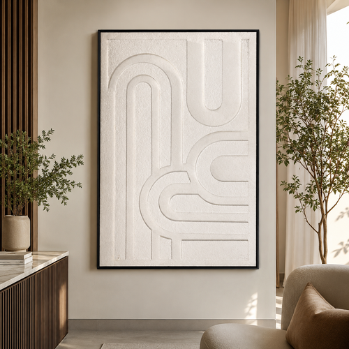 لوحة جدارية بإطار أسود مقاس 100 × 150 سم