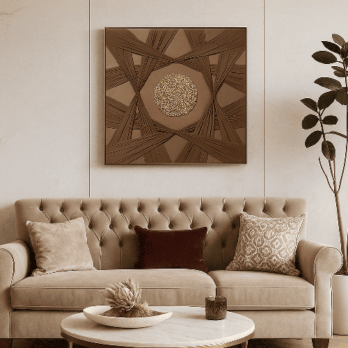 لوحة جدارية بإطار 100-100سم