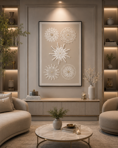 لوحة جدارية بإطار أسود مقاس 100 × 150 سم