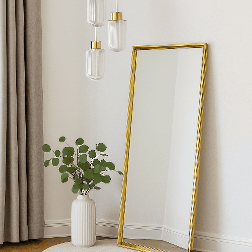 مراية اطار استيل- ذهبى 160-80سم