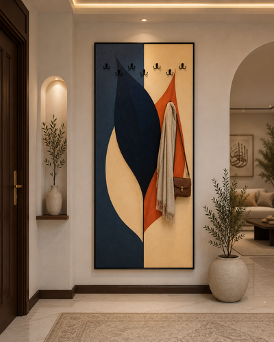 لوحة جدارية مع علاقات مقاس 80 × 180 سم