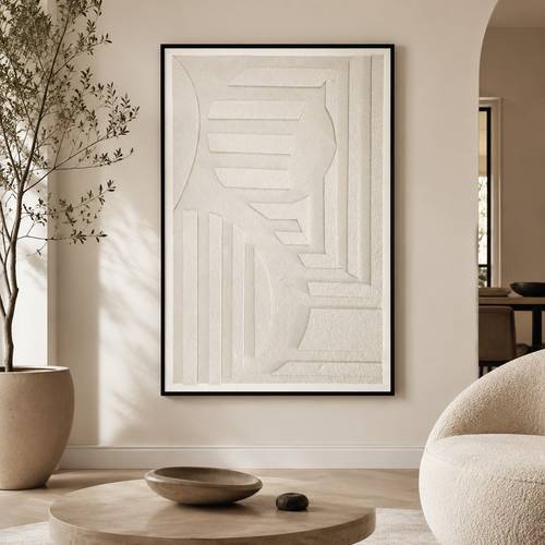 لوحة جدارية بإطار أسود مقاس 100 × 150 سم
