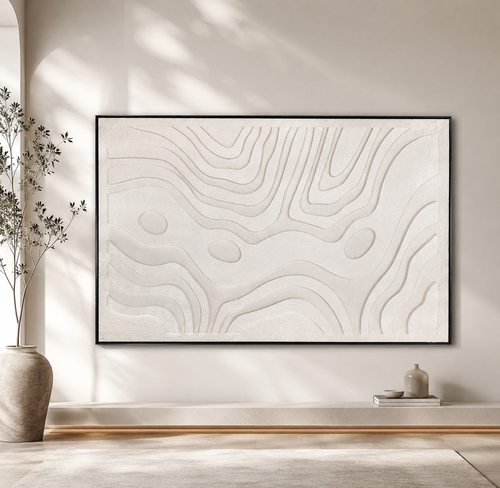 لوحة جدارية بإطار أسود مقاس 100 × 150 سم