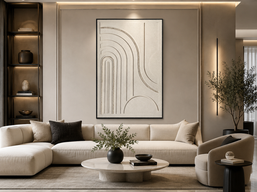 لوحة جدارية بإطار أسود مقاس 100 × 150 سم