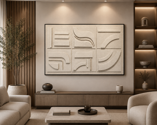 لوحة جدارية بإطار أسود مقاس 120 × 80 سم