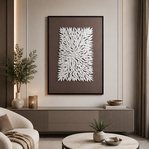 لوحة جدارية بإطار أسود مقاس 120 × 80 سم