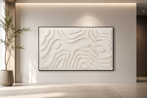 لوحة جدارية بإطار أسود مقاس 120 × 80 سم