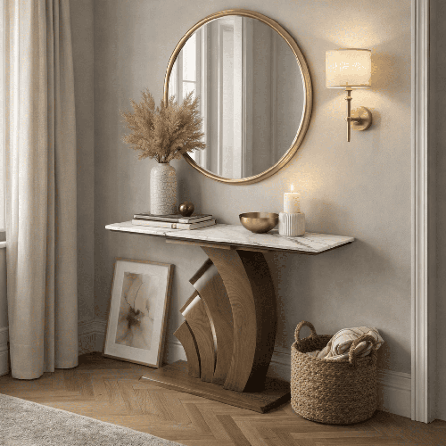 طاولة كنسول استقبال سيراميك  87-40-120سم
