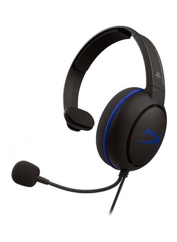 سماعة ألعاب HyperX Cloud Chat، متوافقة مع PS4/PS5/Xbox/Switch/PC، ميكروفون Noise-Cancelling، صوت واضح