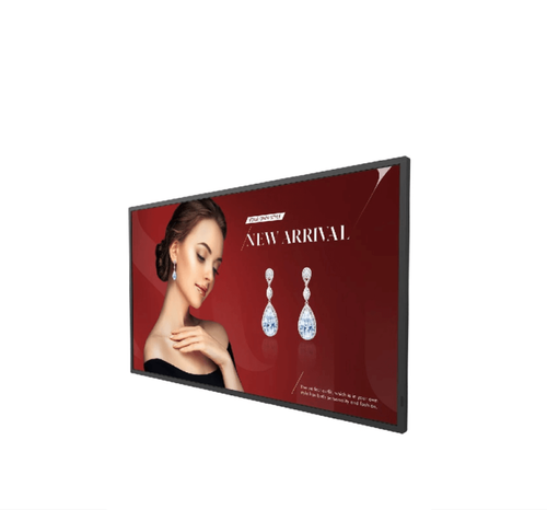 شاشة ذكية بينكيو ST4302S، 43 بوصة 4K UHD، نظام Android مدمج، إطار نحيف، 400 شمعة — مثالية للإعلانات الرقمية والاجتماعات