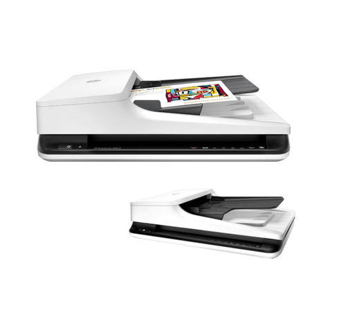 ماسح HP ScanJet Pro 2500 F1، دقة 1200 DPI، 20 صفحة/دقيقة، مغذي 50 صفحة، مسح مزدوج، USB 2.0