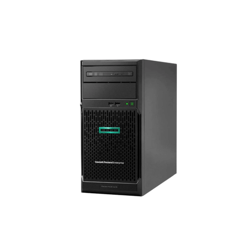 خادم HPE ProLiant ML30 برج بمعالج Intel Xeon E-2224 3.4GHz، ذاكرة 16GB DDR4، تخزين 1TB SSD + 1TB HDD، رسومات مدمجة، Windows 11 Pro، وتصميم برج أسود. أداء على مستوى المؤسسات للمكاتب الصغيرة والفروع البعيدة.