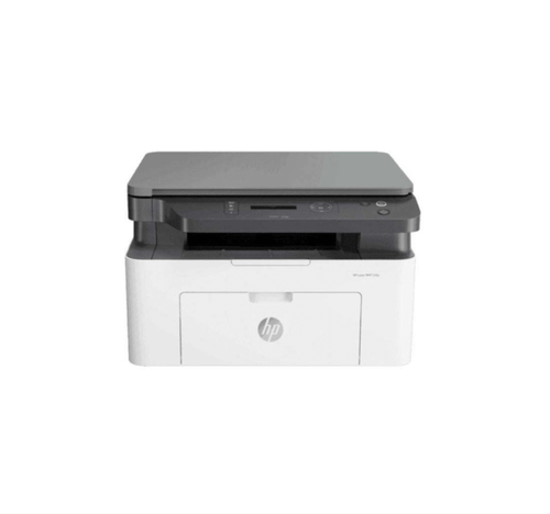 طابعة HP LaserJet MFP M141a، طباعة/نسخ/مسح أبيض/أسود، سرعة 20 صفحة/دقيقة، دقة 600×600 dpi، منفذ USB، 150 ورقة — أصغر ليزر متعدد الوظائف من HP