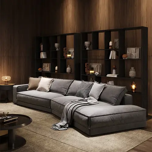 كنبه مريحة بتصميم هندسي وعصري وانيق