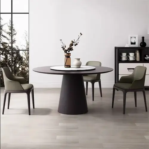 طاولة طعام بتصميم اسيوي - لون اسود
