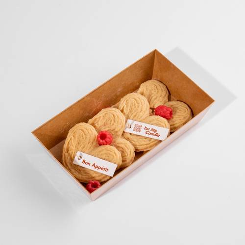 Butter Biscuit Melts Heart Shape