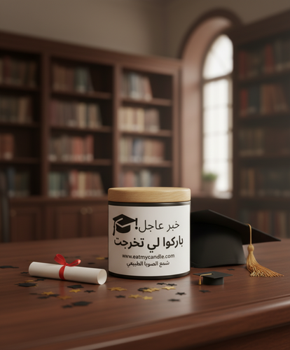 شمعة التخرج عبارة 