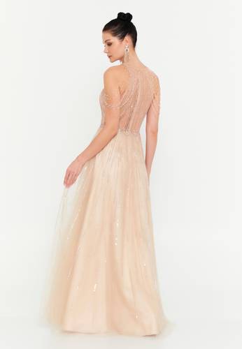                                                                  Rose gold dress