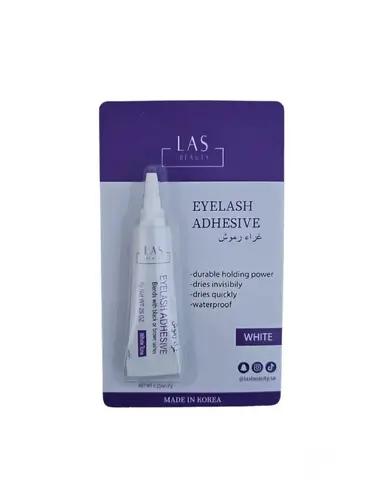 غراء رموش عصار ابيض من لاس بيوتي 7 جم