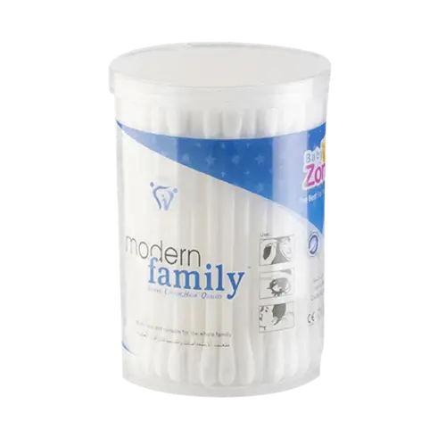 قطن أذان 100عود Baby Zone بلاستيك Family
