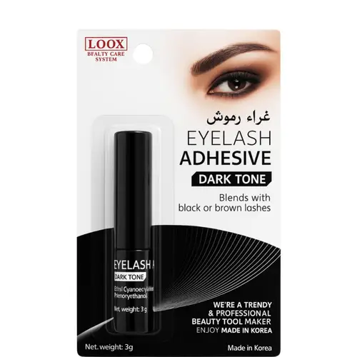 لوكس غراء رموش فرشاة ريشة اللون - دارك تون -3.0جرام