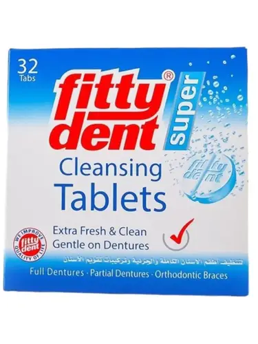 Fittydent Denture Cleaning Tablets 32 Tablets