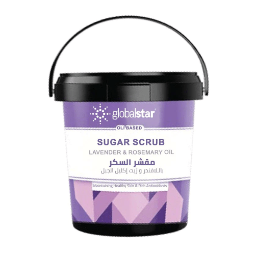 جلوبال ستار مقشر السكر بالافندر وزيت اكليل الجبل