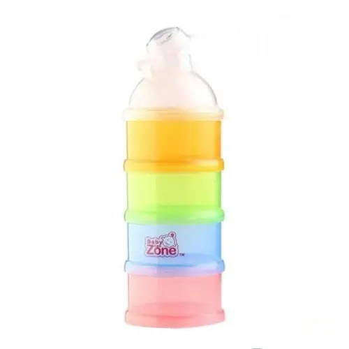 بيبي زون علبة شفافه بالوان 4 طبقات8351