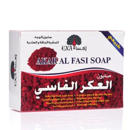 اكسا صابون العكر الفاسي للوجه الجاف والعادي 100 غرام