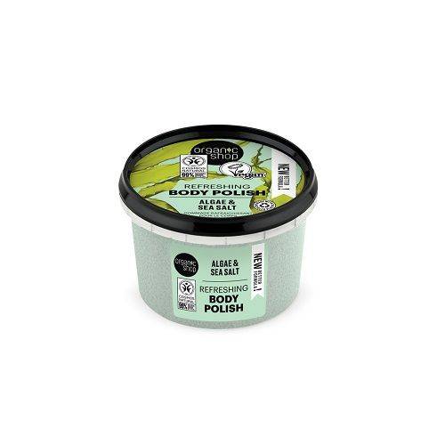 Organic Shop - Refreshing Body Scrub with Algae and Sea Salt 250ml