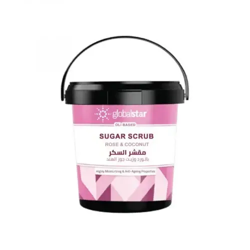 جلوبال ستار مقشر السكر بالورد وجوز الهند 600 جرام