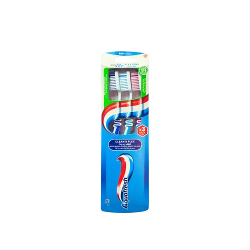 اكوا فريش فرشاة أسنان 2+1 تنظيف ومرونة ناعم