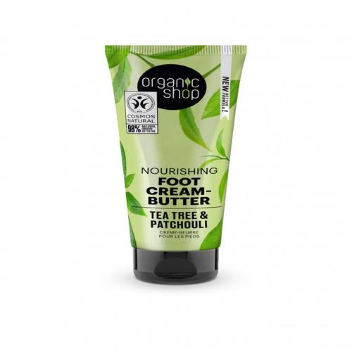 Organic Shop - Nourishing Foot Cream-Butter Tea Tree and Patchouli, 75 ml