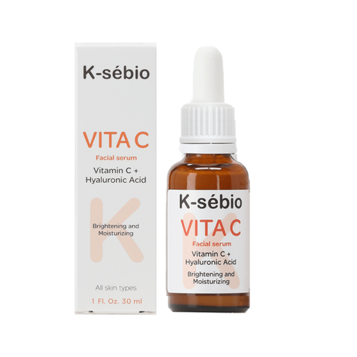 K-sebio - Vita C & Hyaluronic acid facial serum, brightening & moisturizing - 30 ml