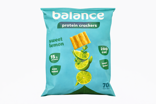 سناك البروتين بالليمون الحلو Sweet Lemon Protein Crackers