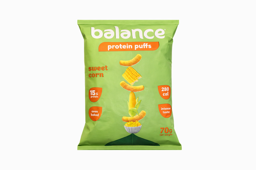 بايلانس بفّات البروتين – ذرة حلوة  Balance Protein Puffs – Sweet Corn