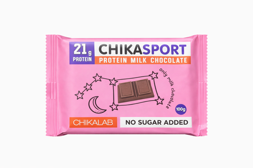 شيكاسبورت شوكولاتة الحليب بالبروتين CHIKASPORT Protein Milk Chocolate – No Sugar Added