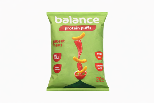 Balance Protein Puffs – Sweet Heat بايلانس بفّات البروتين – نكهة الحار الحلو