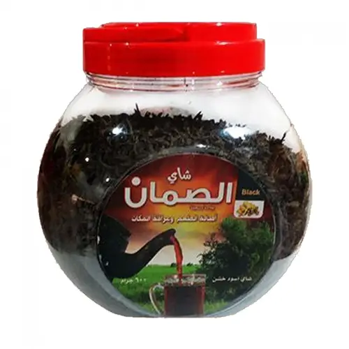 شاى الصمان خشن علبة بلاستيك 600 جرام