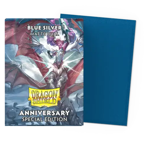 Dragon Shield Standard Dual matte Special Edition Blue Silver