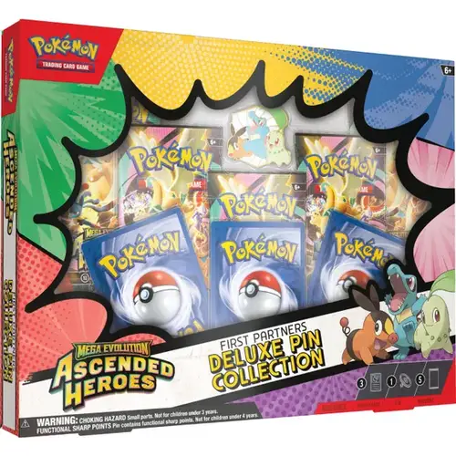 Pokemon Mega Evolution Ascended Heroes First Partner Deluxe Pin Collection