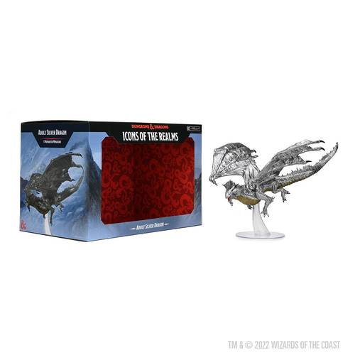 D&D Icons Of The Realms Adult Silver Dragon