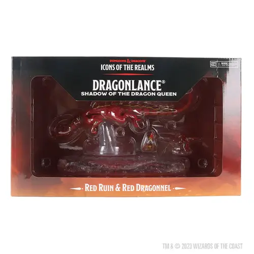 D&D Icons Of The Realms Dragonlance Red Ruin And Red Dragonnel